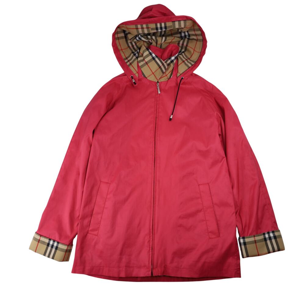 Vintage Burberry London Nova Check Lined Pink Jacket